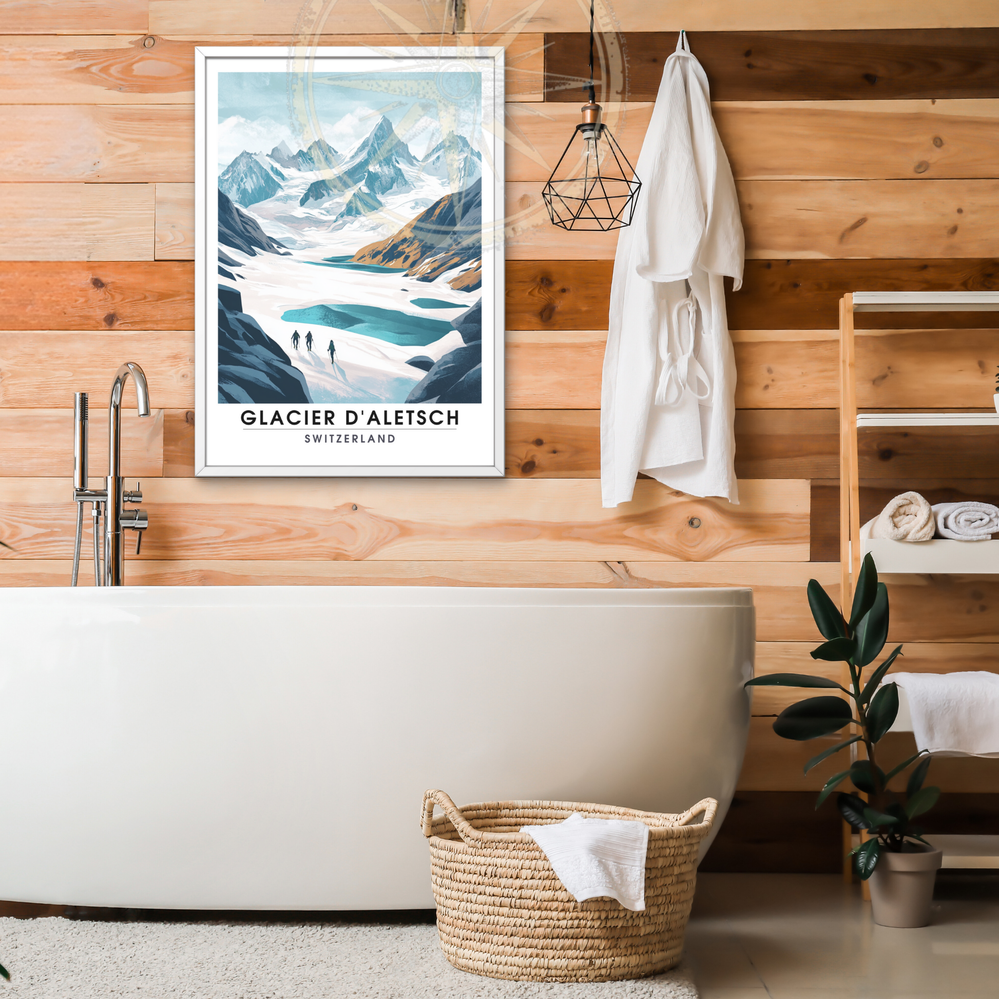 Affiche Glacier d'Aletsch | Poster Suisse | Affiche Suisse