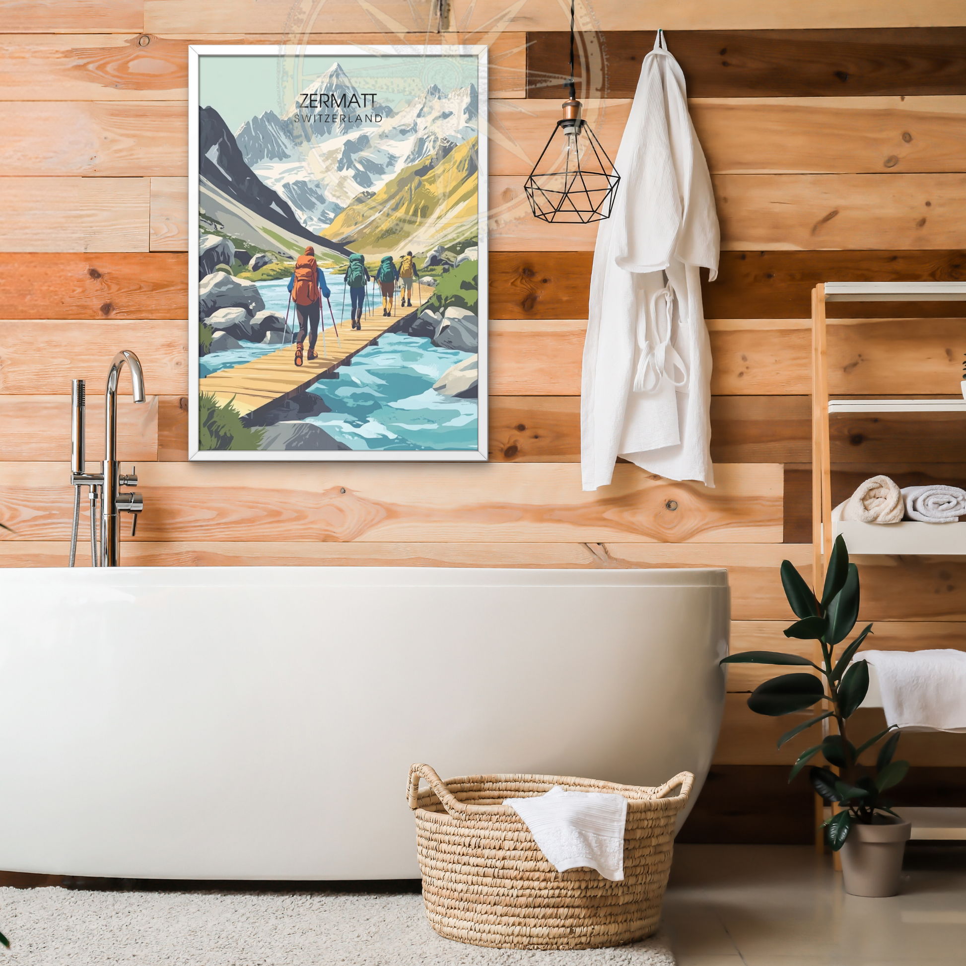 Affiche Zermatt | Impression de voyage Suisse | Affiche Suisse
