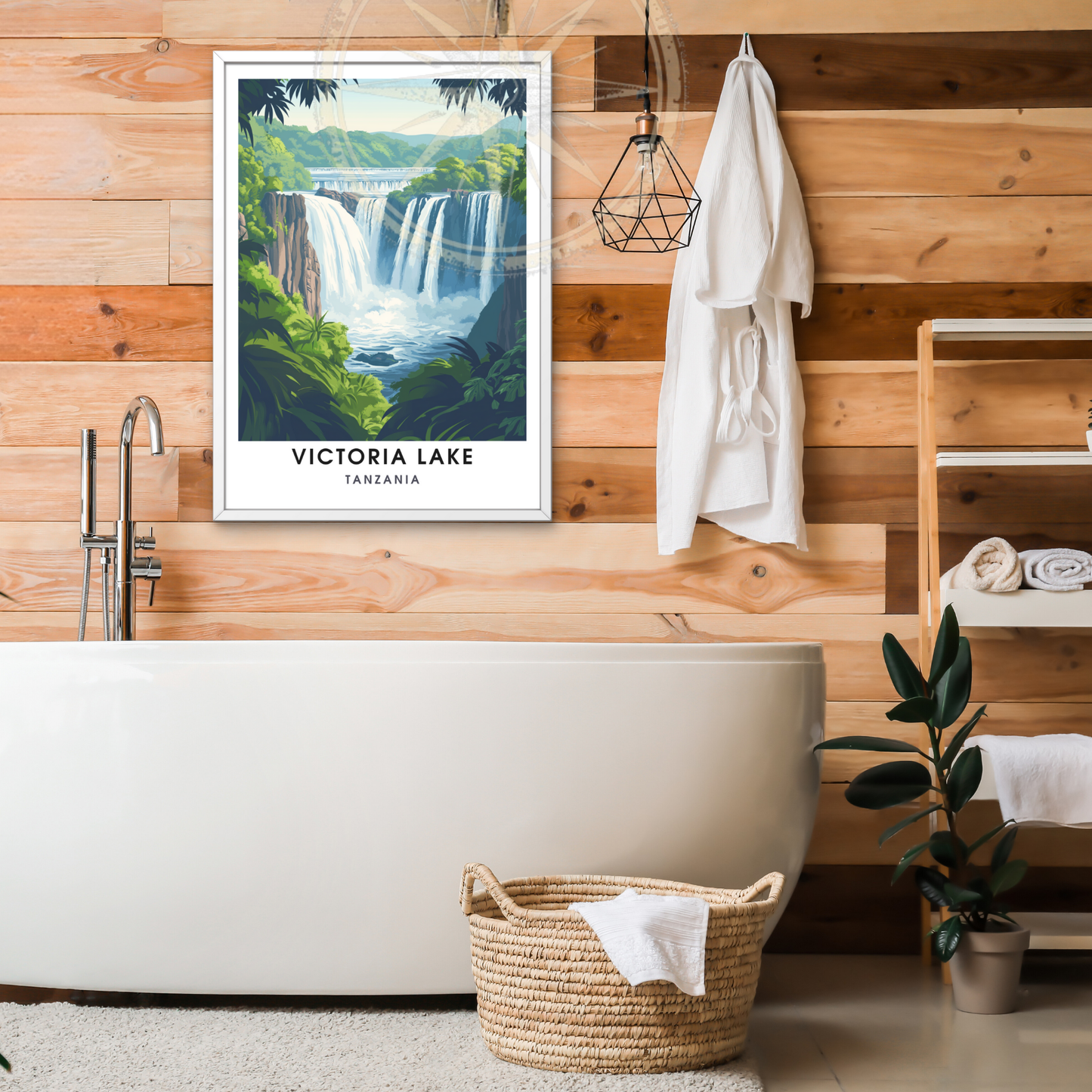 Affiche Lac Victoria | Poster Tanzanie | Affiche Lac