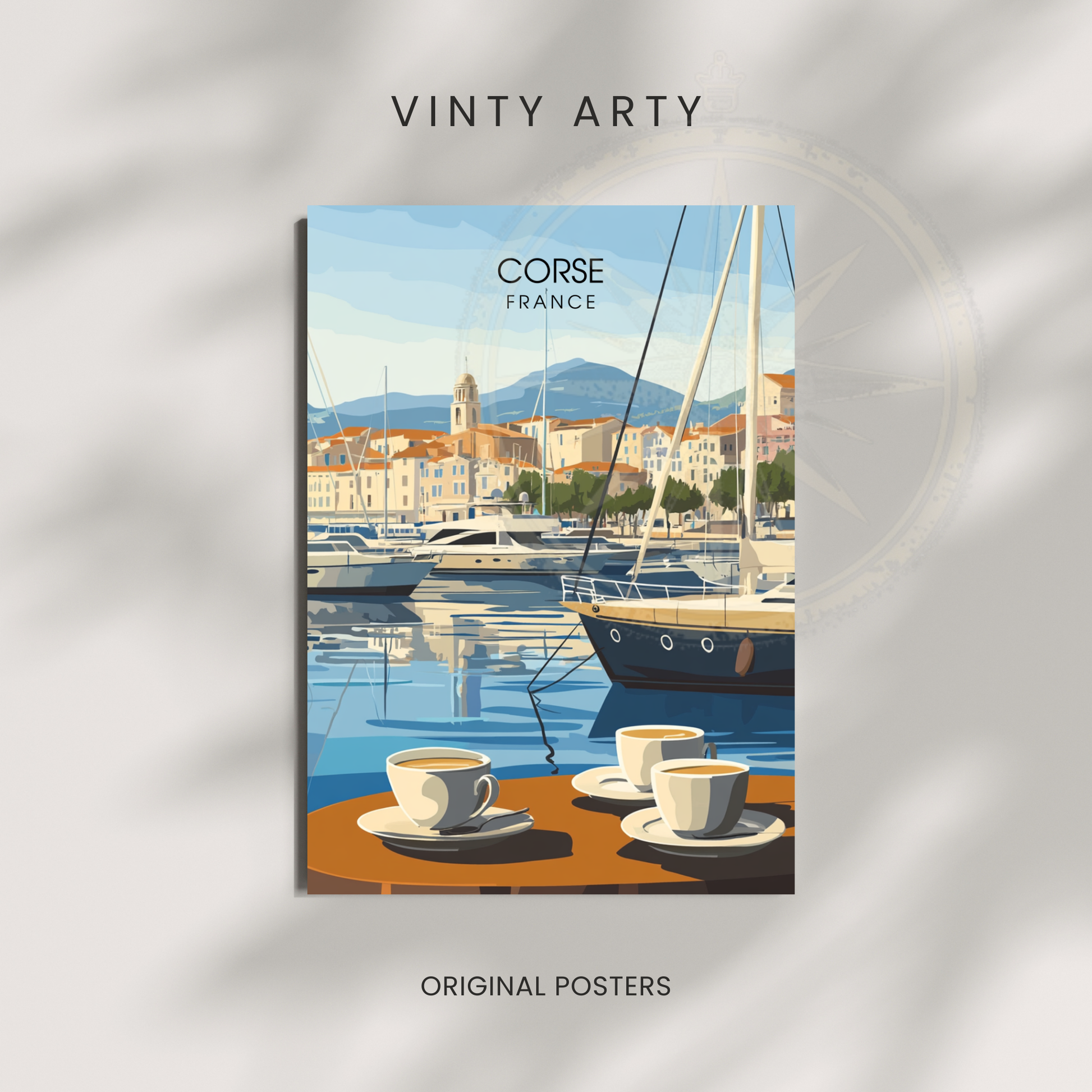 Affiche Corse | Poster de voyage Corse | Affiche France 