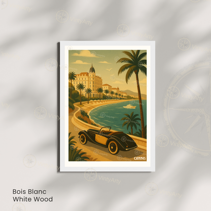 Affiche Cannes | Impression de voyage French Riviera | Affiche France