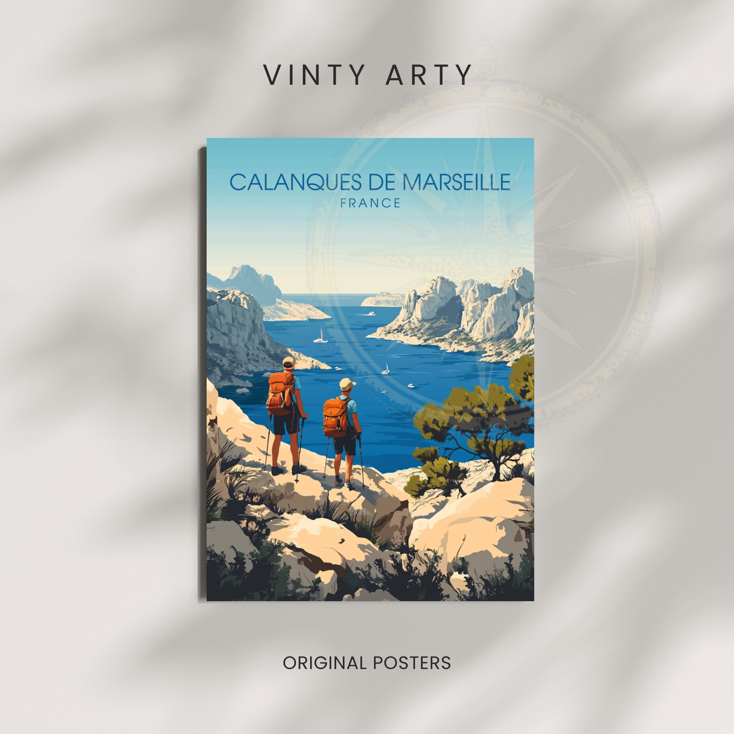 Impression France | Affiche Calanques de Marseille| Impression Calanques de Marseille