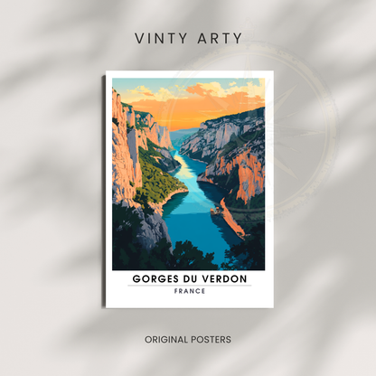 Affiche Gorges du Verdon | Impression France  |  Affiche France