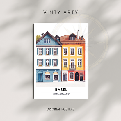 Affiche Bâle | Impression de voyage Suisse | Affiche Suisse