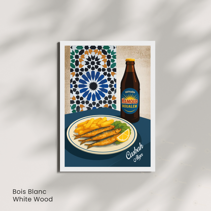 Affiche Alger | Poster déco Casbah | Affiche Algérie