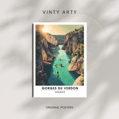 Affiche Gorges du Verdon | Impression France  |  Affiche France