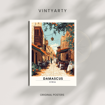 Affiche de voyage Damas 