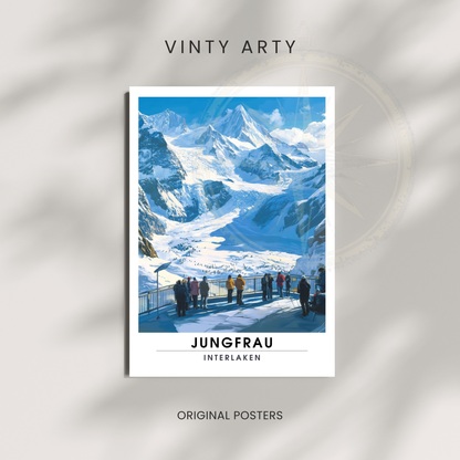 Affiche Jungfrau Interlaken | Impression Suisse | Affiche Suisse