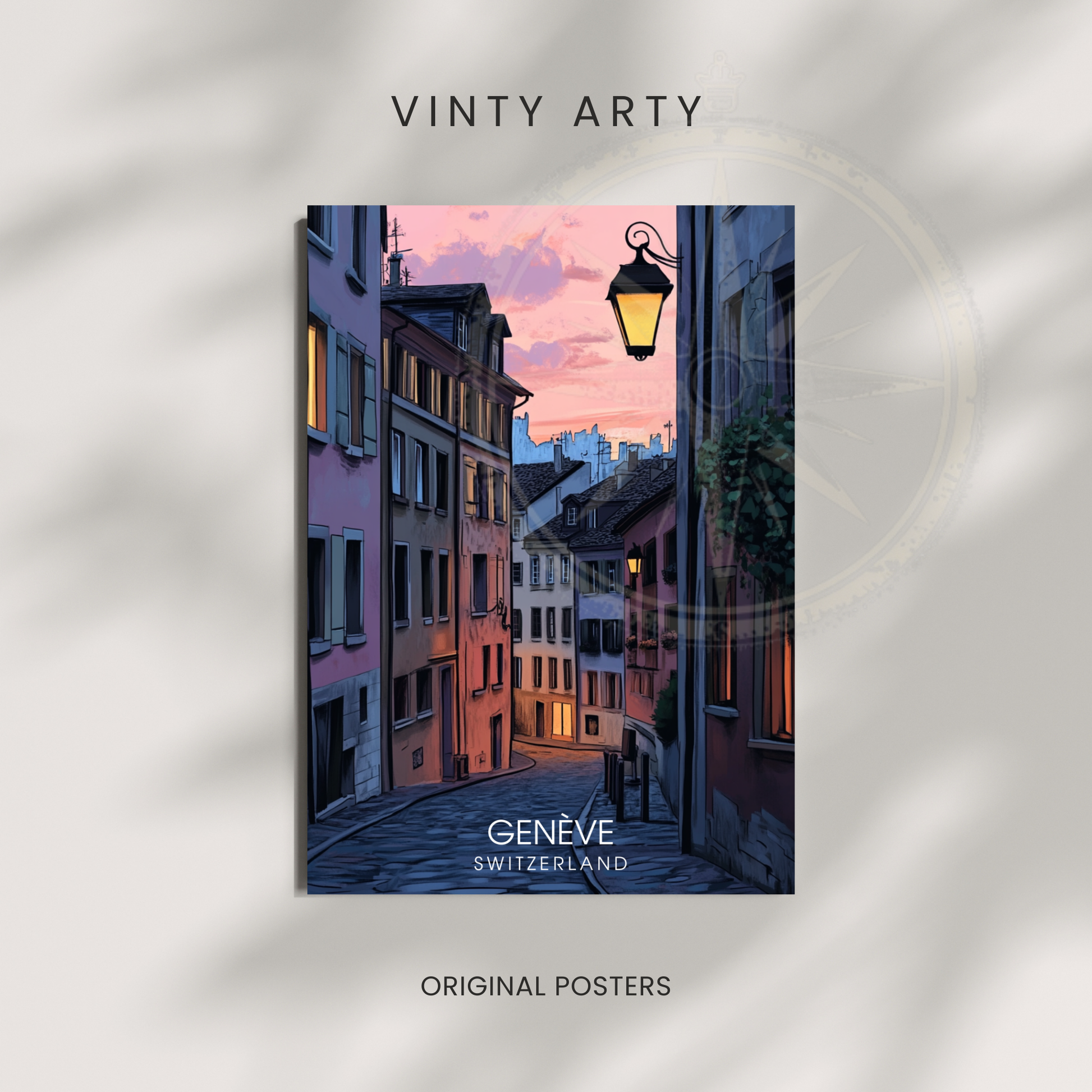 Affiche Genève | Poster décoratif Suisse | Affiche Suisse