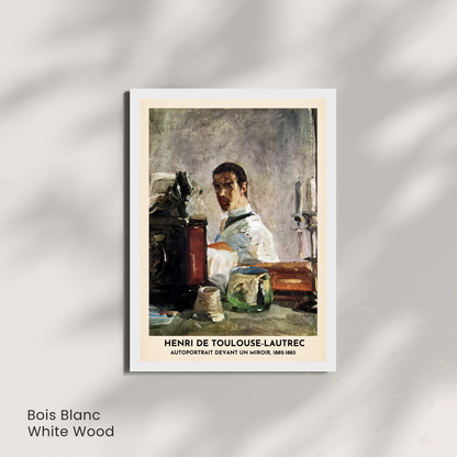 Affiche Toulouse-Lautrec – Autoportrait devant un miroir, 1882-1883