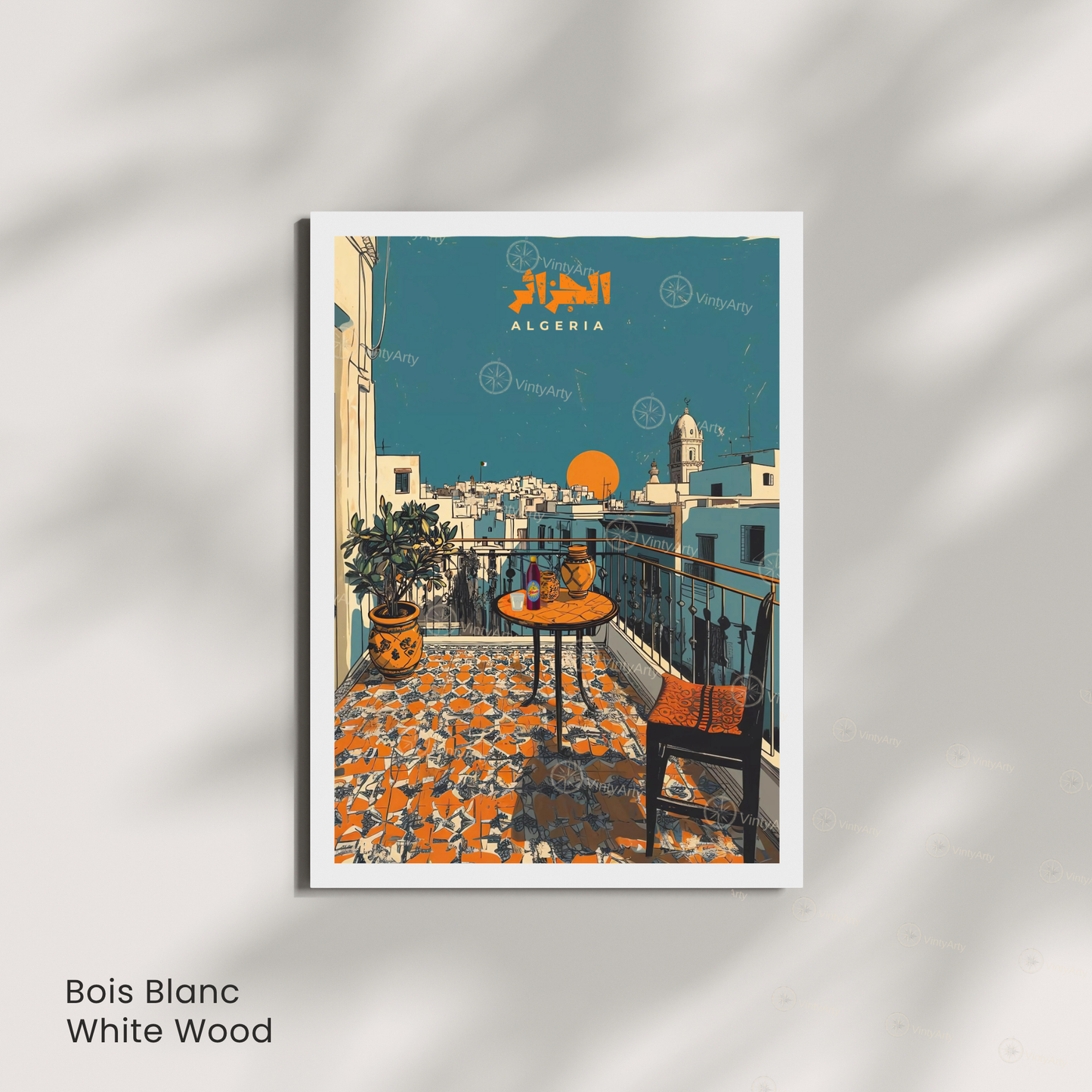 Affiche Alger – Affiche casbah d'Alger, Algérie