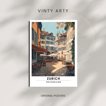 Affiche Zurich | Poster Suisse | Affiche Suisse