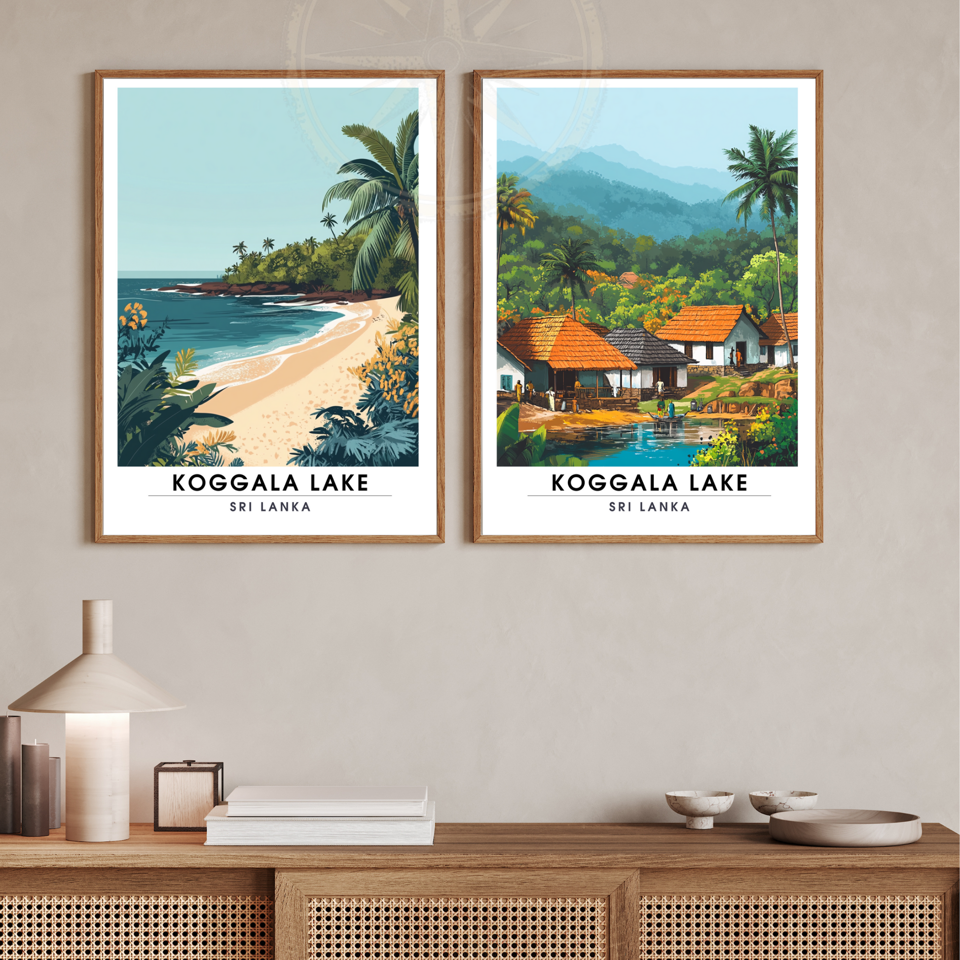 Affiche Lac Koggala | Impressions de voyage Sri Lanka | Affiche Lac