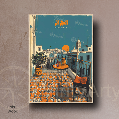 Affiche Alger – Affiche casbah d'Alger, Algérie