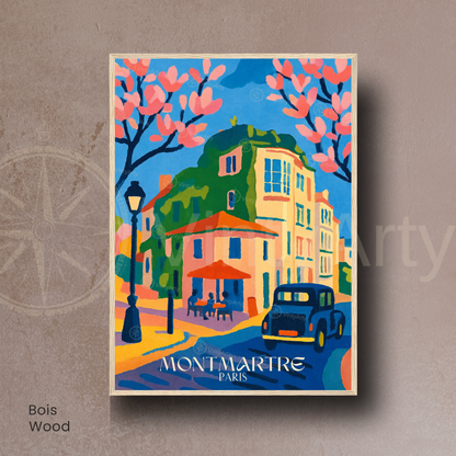Affiche Paris | Impression de voyage Montmartre - Sacré Cœur | Affiche France
