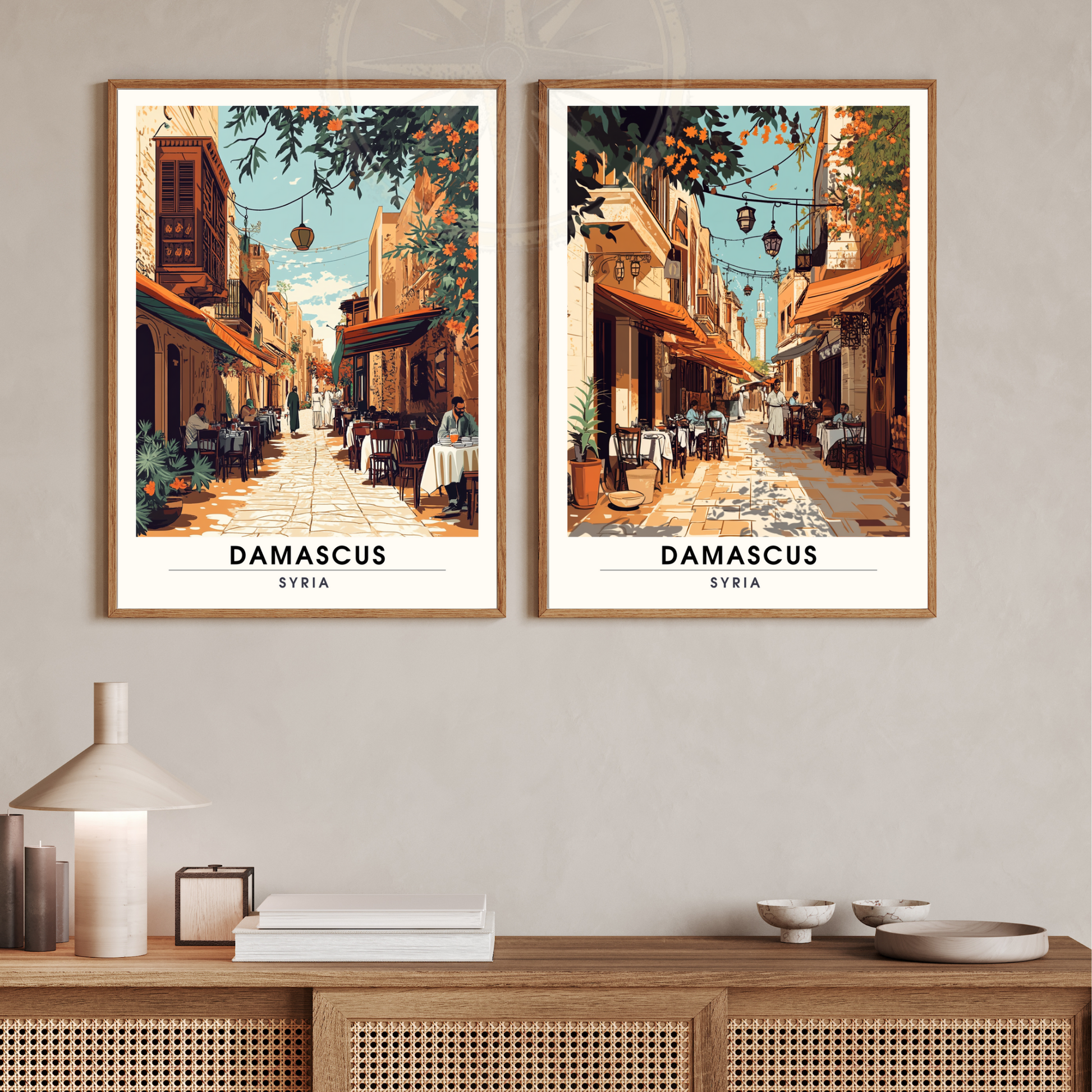 Affiche de voyage Damas 