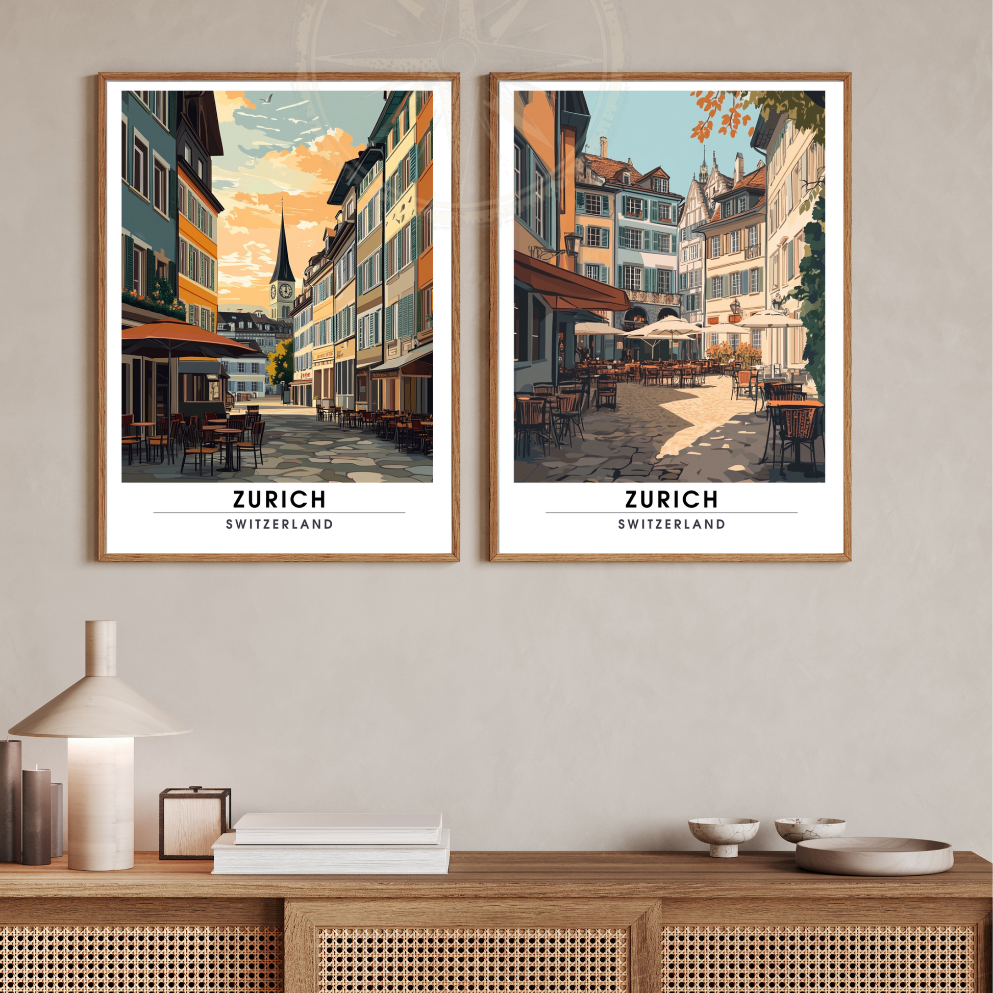 Affiche Zurich | Poster Murale Suisse | Affiche Suisse