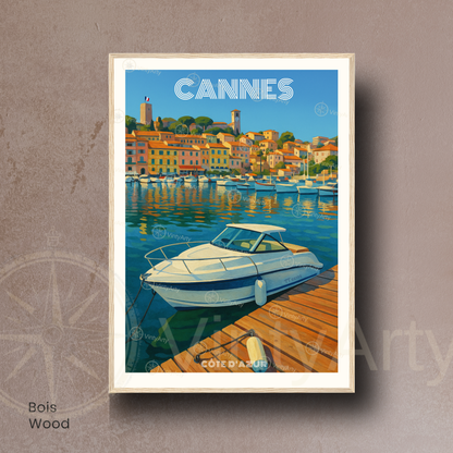 Affiche Cannes | Poster Côte d’Azur | Affiche France