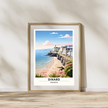 Affiche Dinard , impression de voyage Dinard , Affiche France, affiche de voyage Dinard, Bretagne