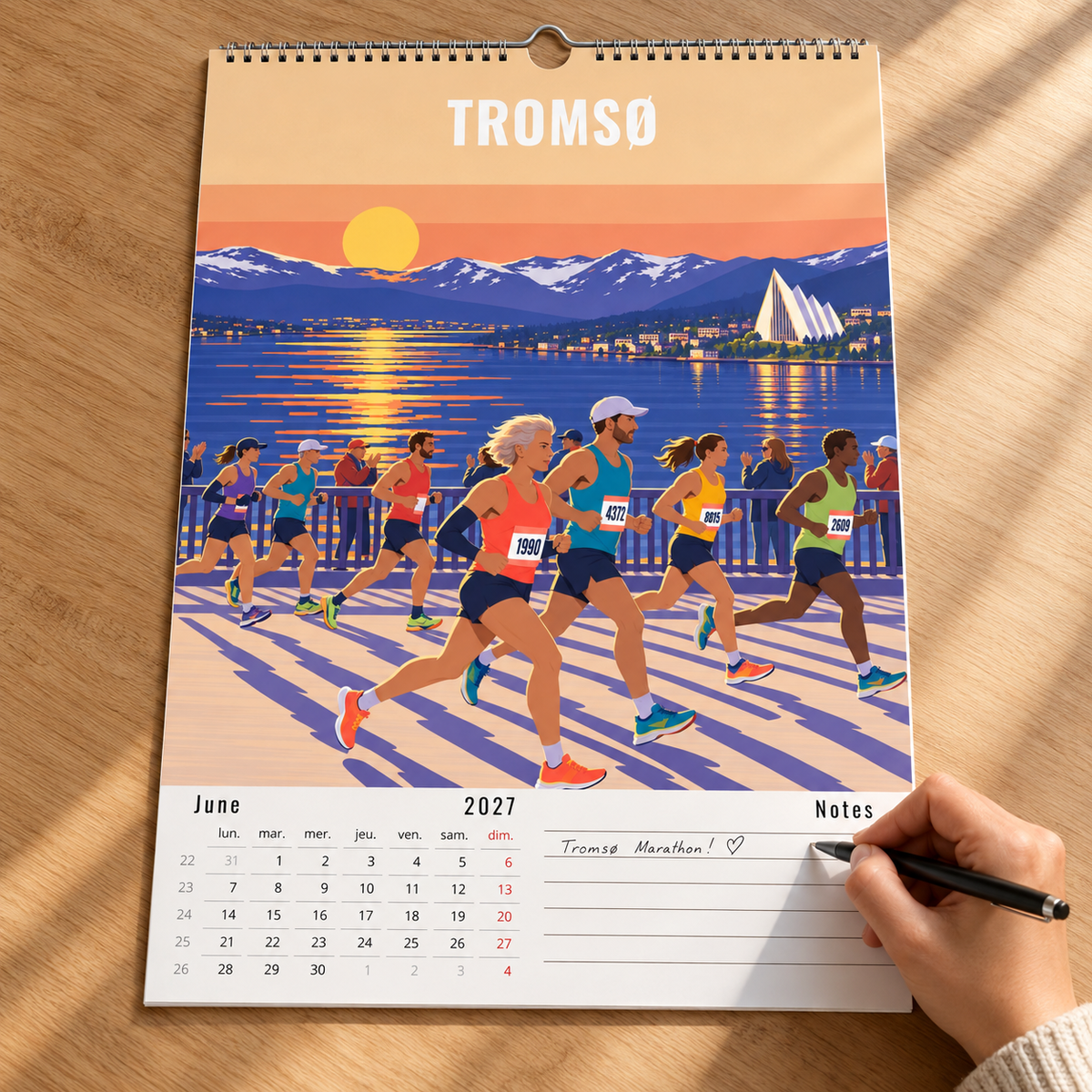 Calendrier Marathon 2027 – 12 Villes et Courses Illustrées