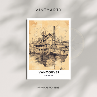 Affiche Vancouver | Poster Murale Canada | Affiche Canada