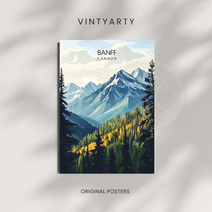 Affiche Parc national de Banff | Poster Canada | Affiche Canada