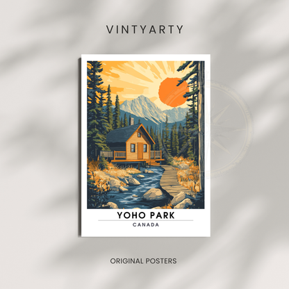Affiche Parc national de Yoho | Poster Canada | Affiche Canada