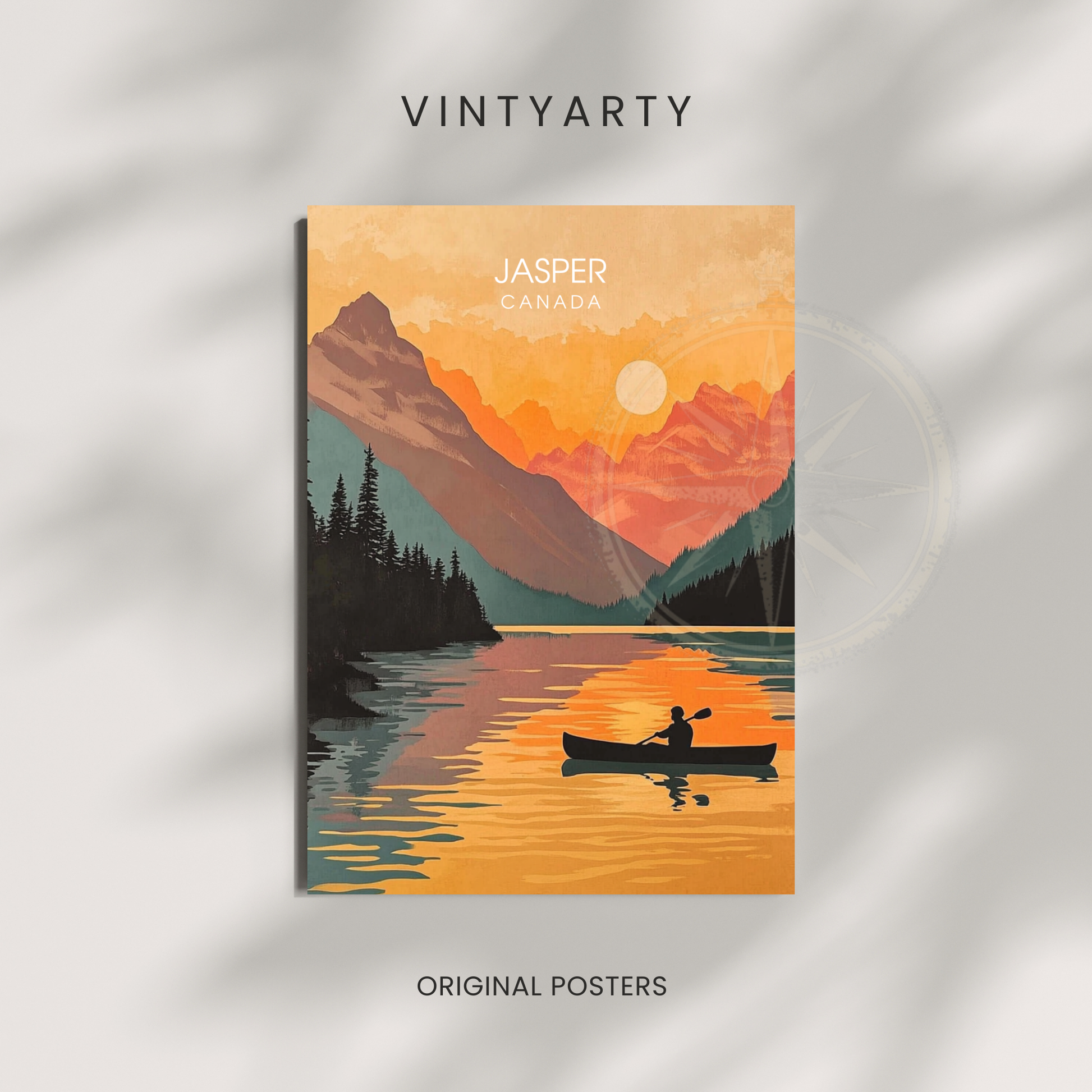 Affiche Parc national de jasper | Poster Canada | Affiche Canada