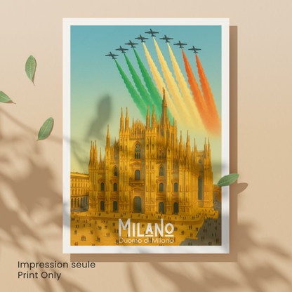 Affiche Milan | Impression Cathédrale de Milan | Affiche Milan