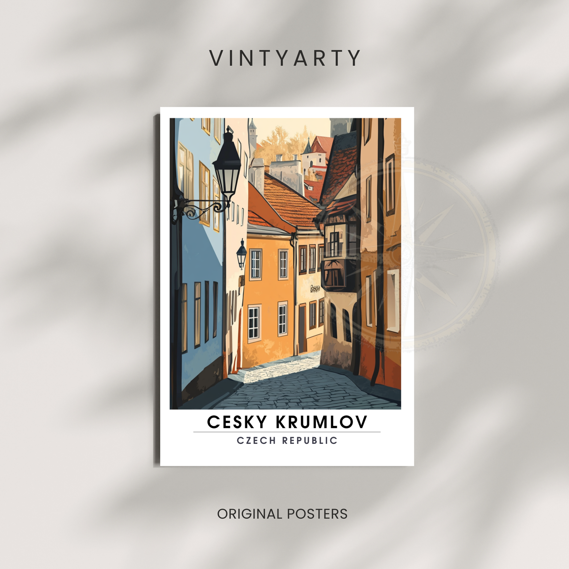 Affiche Český Krumlov | Poster décoratif République tchèque | Affiche République tchèque