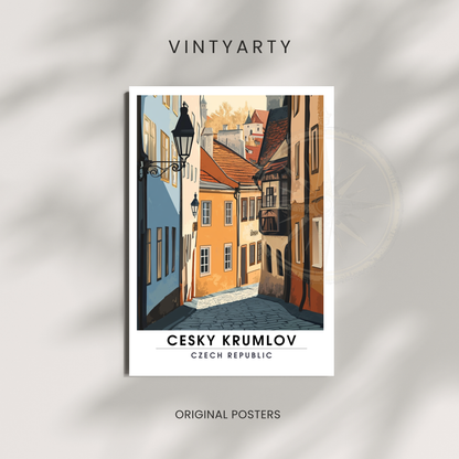 Affiche Český Krumlov | Poster décoratif République tchèque | Affiche République tchèque