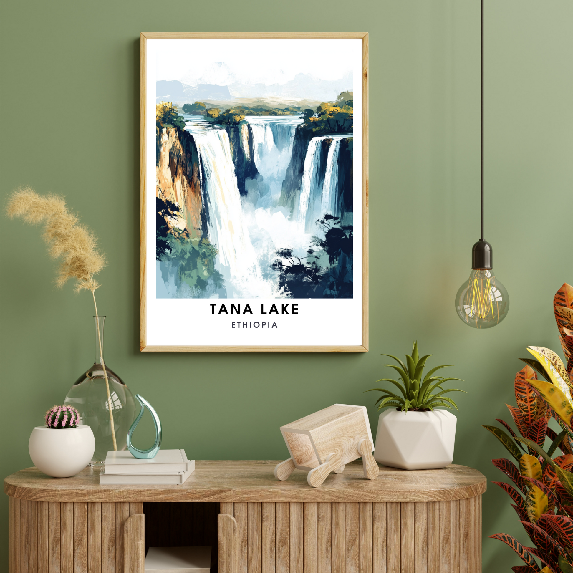 Affiche Lac Tana | Impression de voyage Éthiopie | Affiche Lac