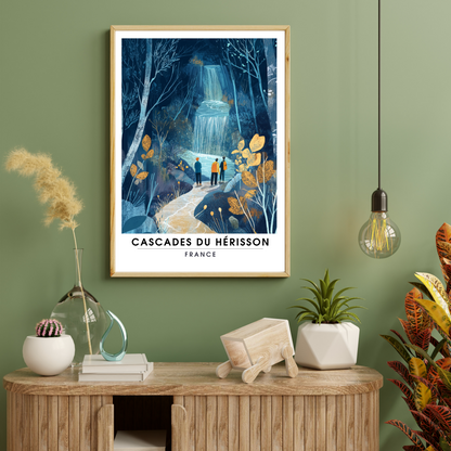 Affiche Cascades du Hérisson | Impression france | France