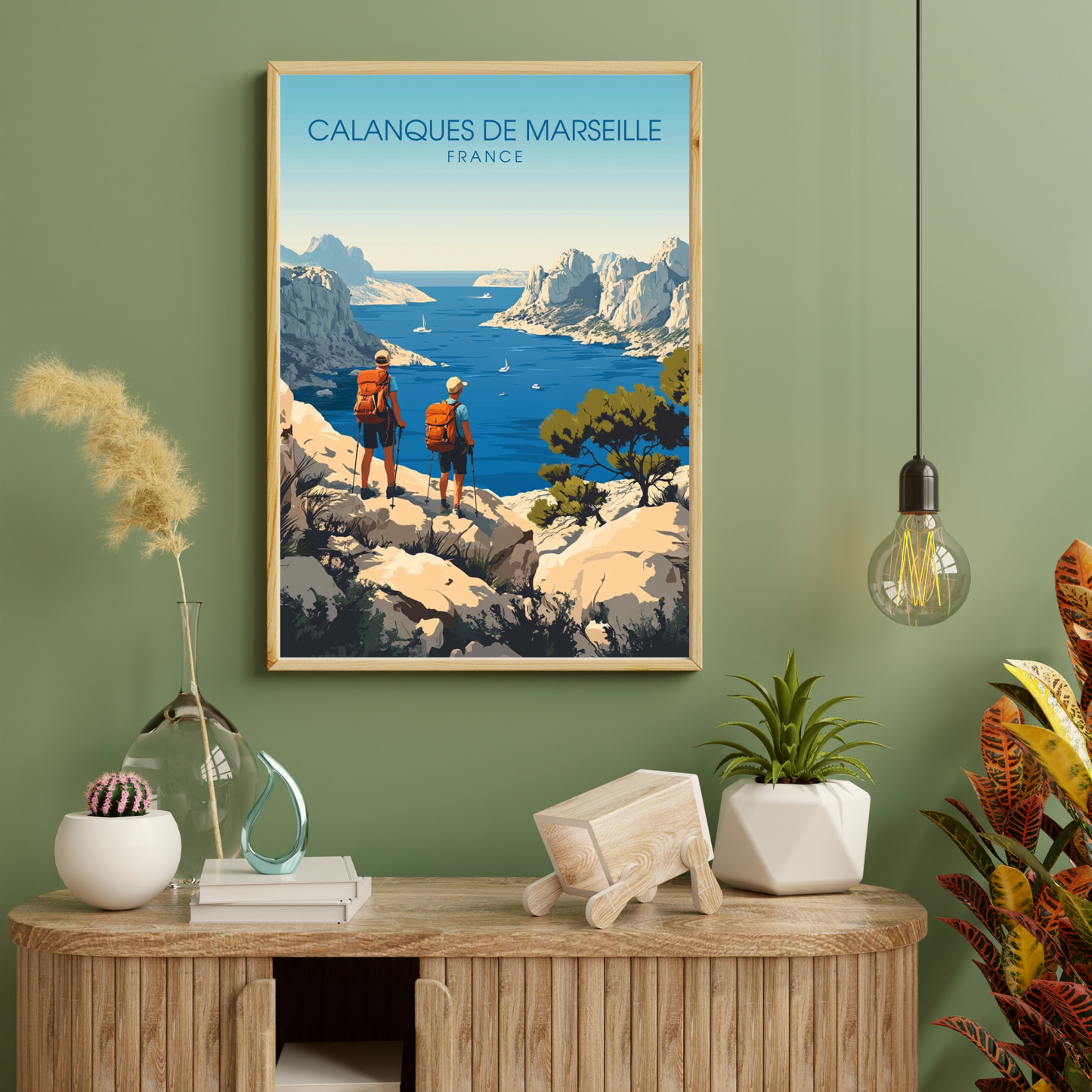 Impression France | Affiche Calanques de Marseille| Impression Calanques de Marseille