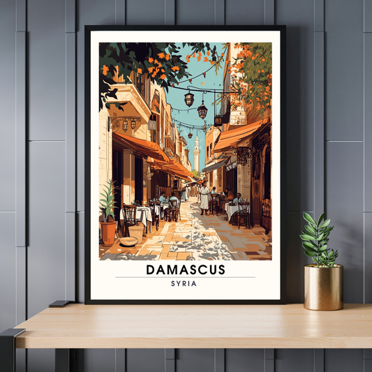 Affiche Damas | Impression Damas | Affiche de voyage Syrie