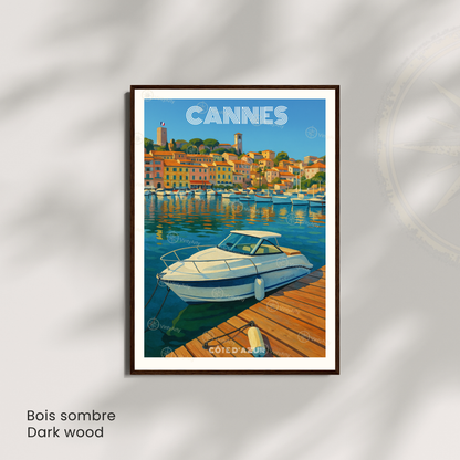 Affiche Cannes | Poster Côte d’Azur | Affiche France