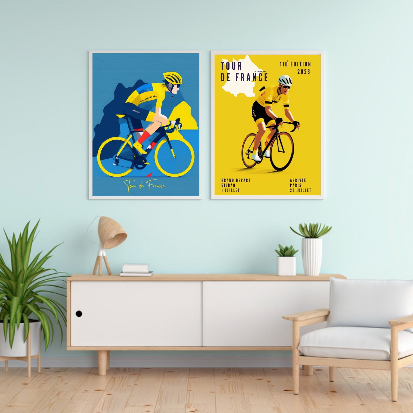 Affiche tour de France 2023 - Impression Vélo