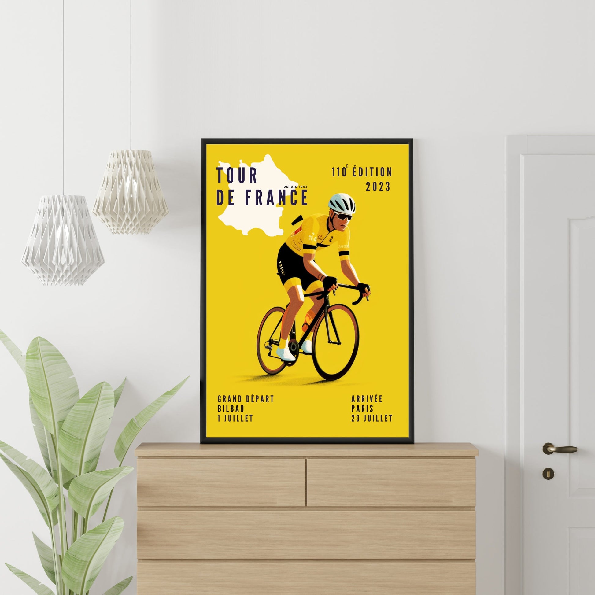 Affiche tour de France 2023 - Impression Vélo