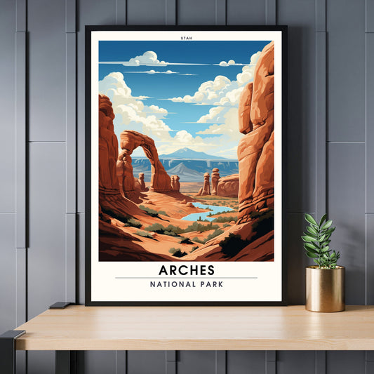 Arches National park impression | US National parks impression | National parks poster