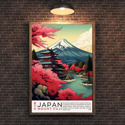 Affiche Mont Fuji | Affiche Japon | impression Japon | Impression Mont Fuji, Japon
