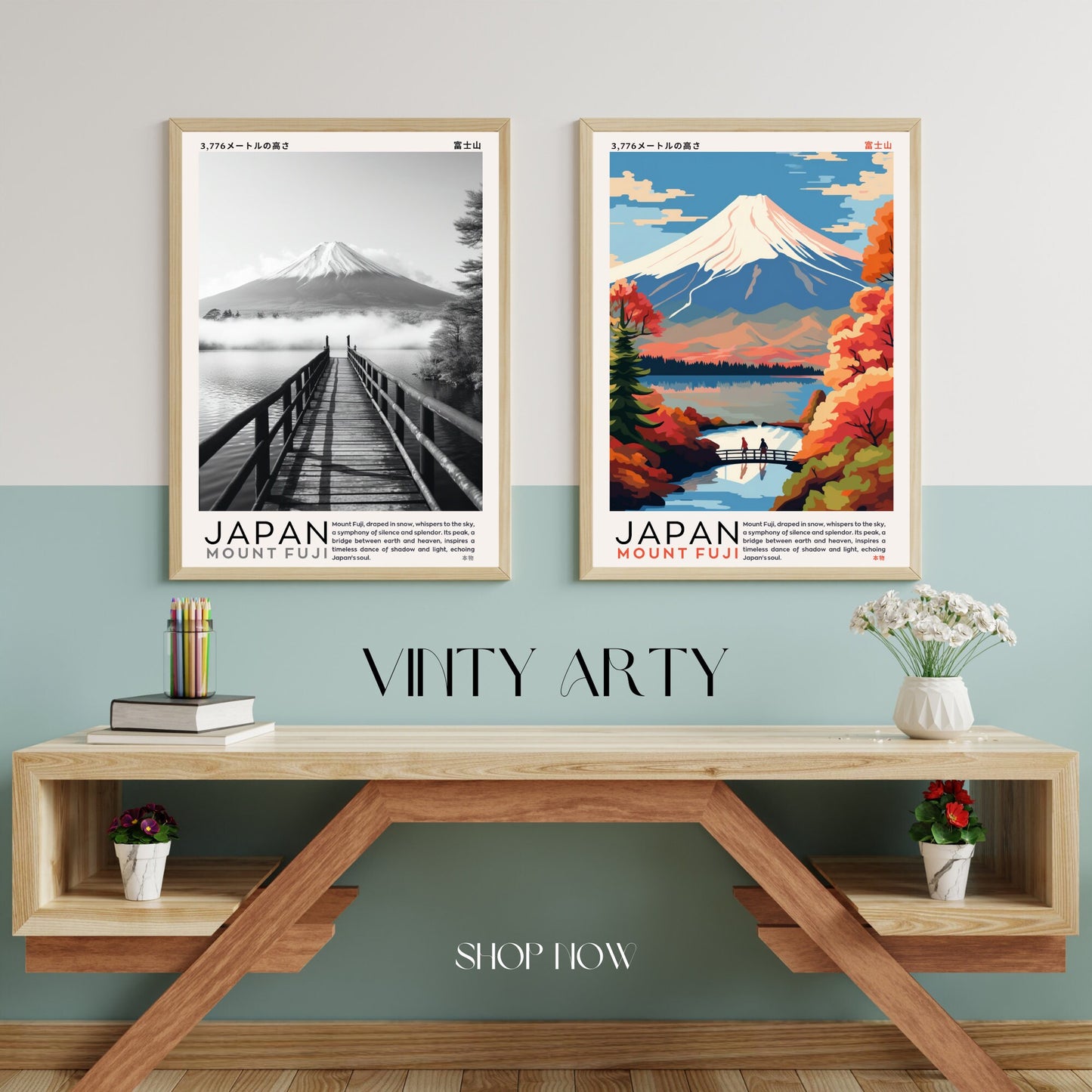 Affiche Mont Fuji | Affiche Japon | impression Japon | Impression Mont Fuji, Japon