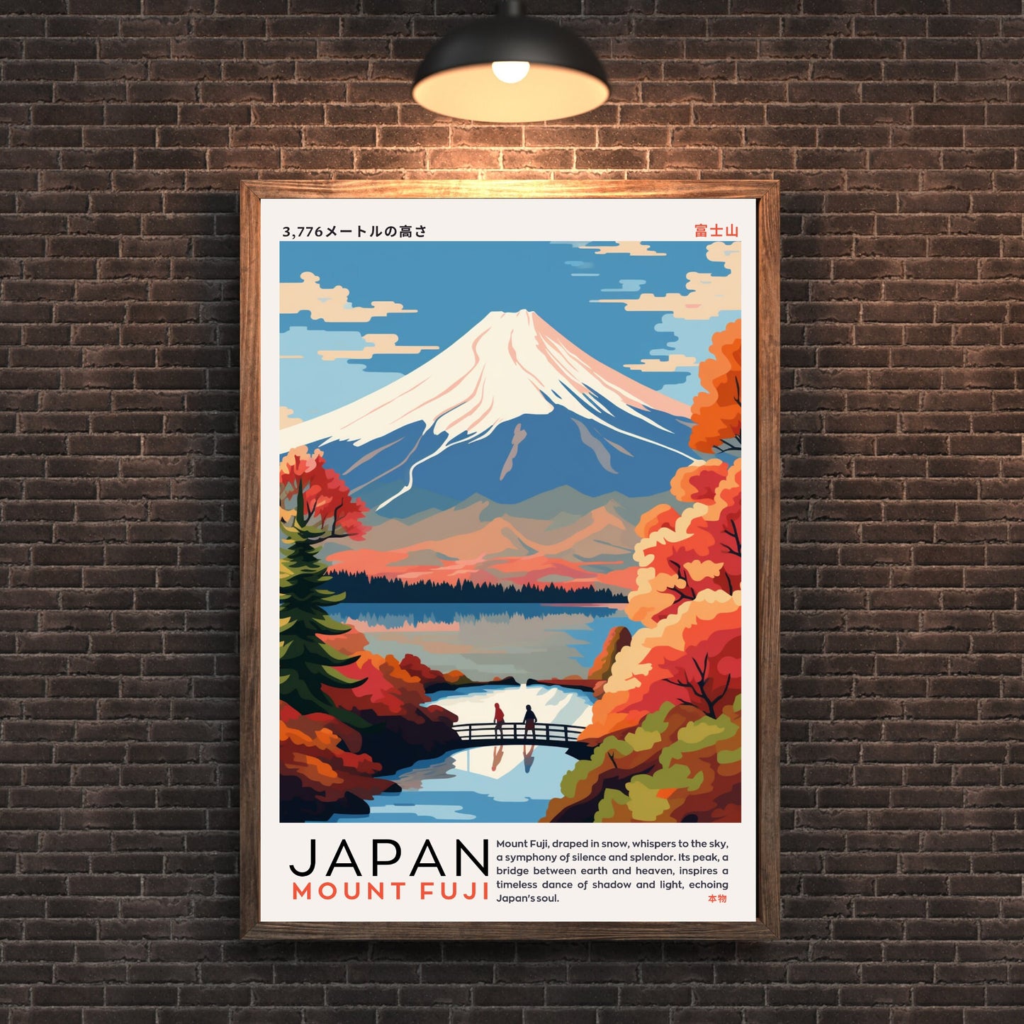Affiche Mont Fuji | Affiche Japon | impression Japon | Impression Mont Fuji, Japon