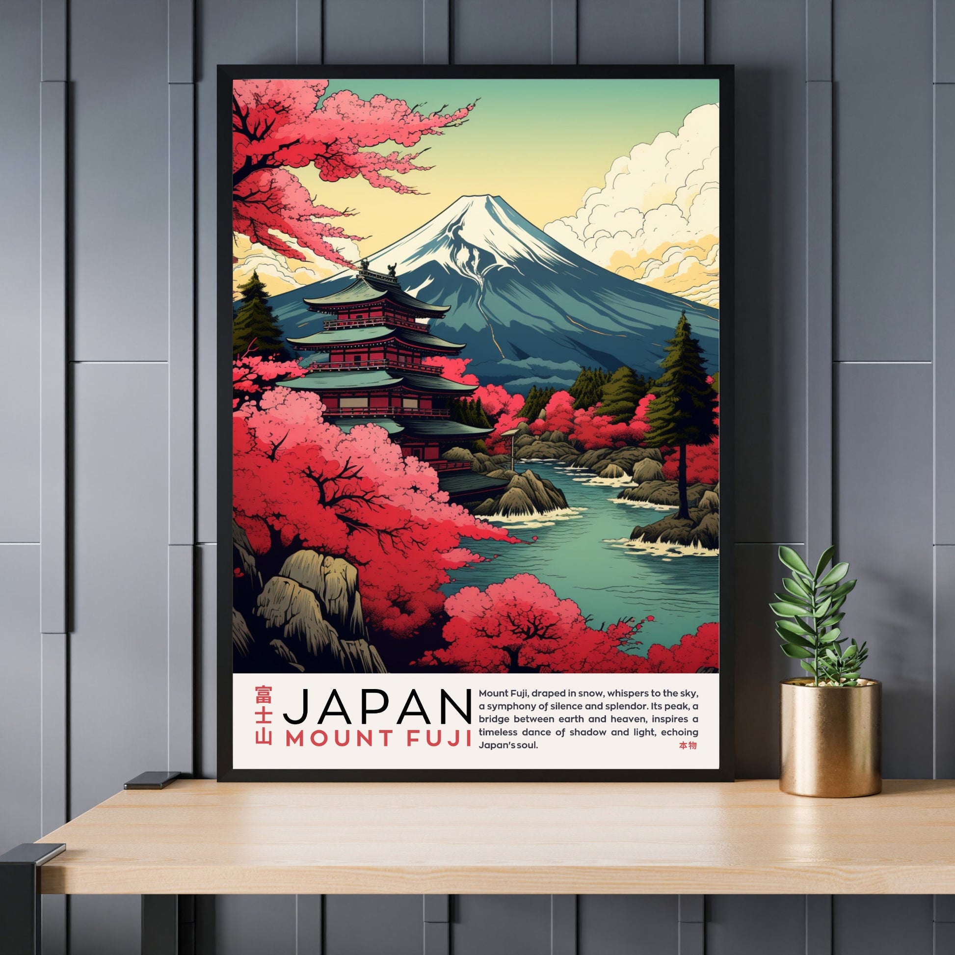 Affiche Mont Fuji | Affiche Japon | impression Japon | Impression Mont Fuji, Japon