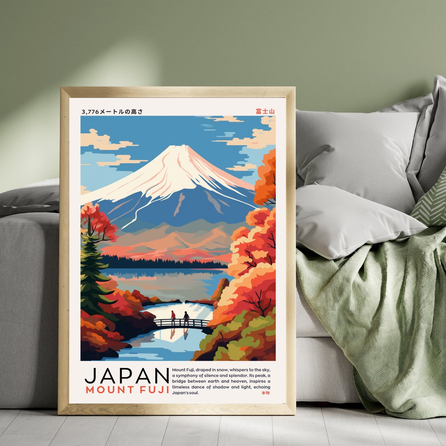 Affiche Mont Fuji | Affiche Japon | impression Japon | Impression Mont Fuji, Japon