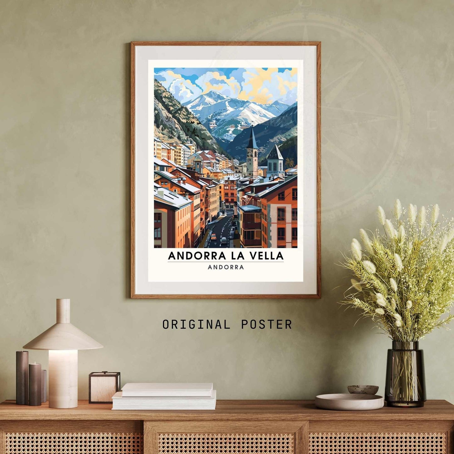 Affiche Andorre-la-Vieille- impression de voyage Andorre-la-Vieille - Affiche Andorre