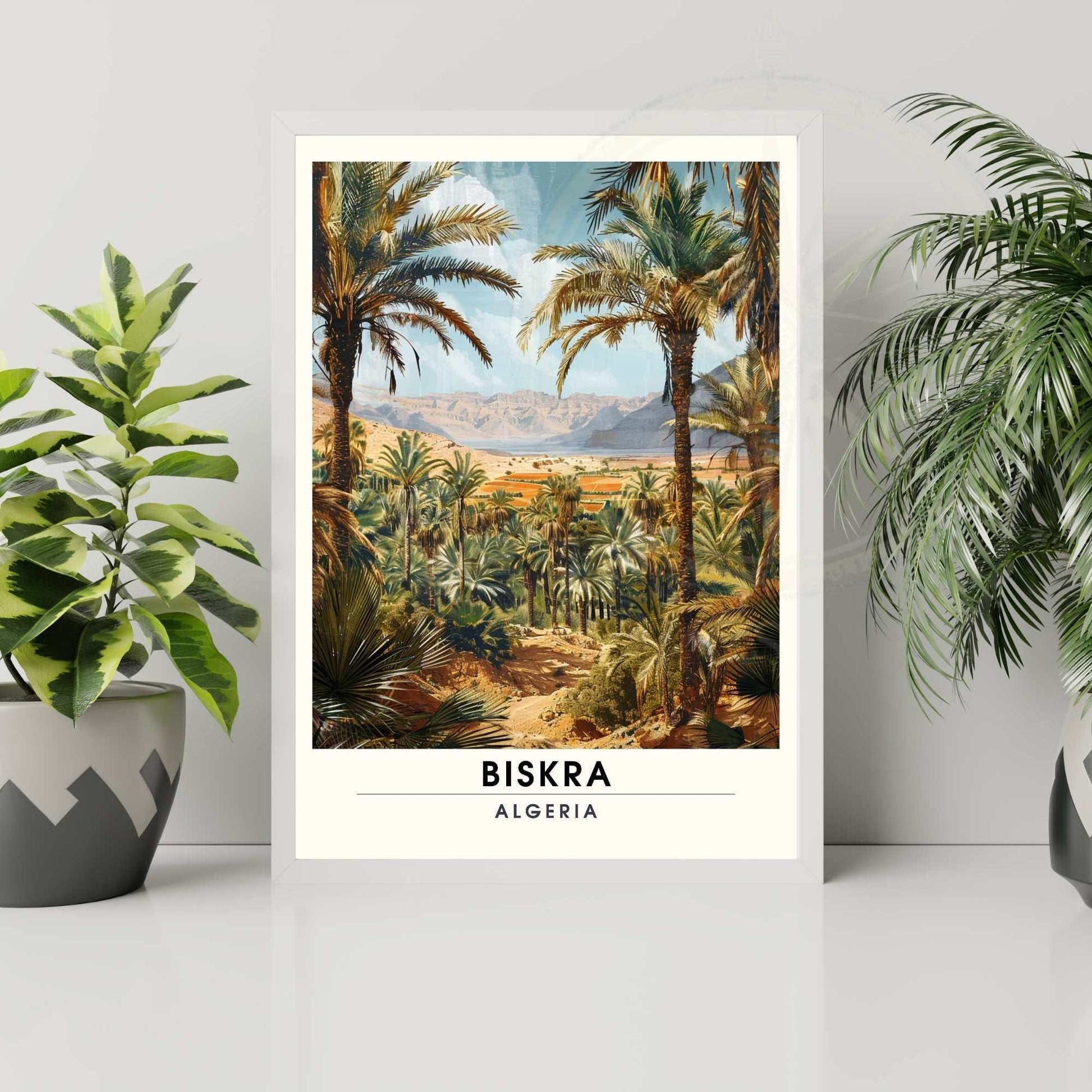 Impression Biskra, Algérie | Affiche de voyage Biskra, Algérie