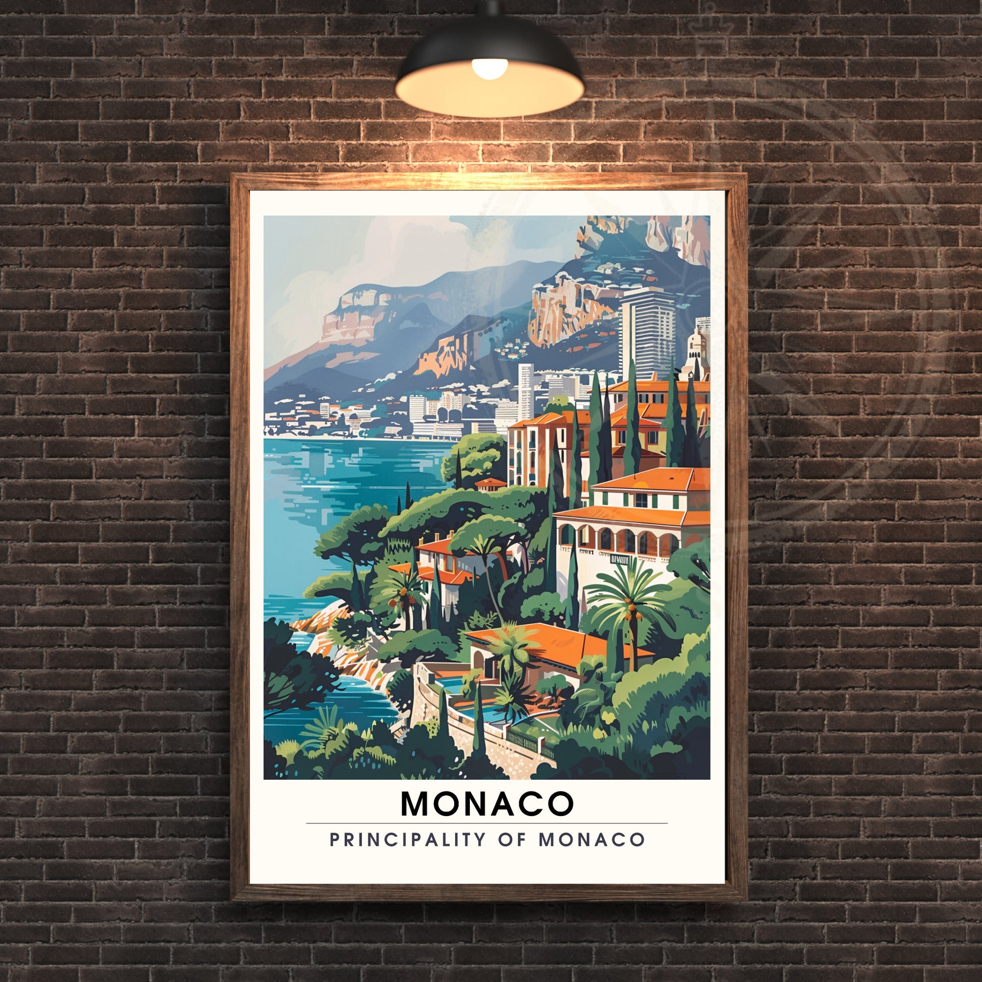 Affiche Monaco - impression de voyage Monaco - Impression Monte-Carlo