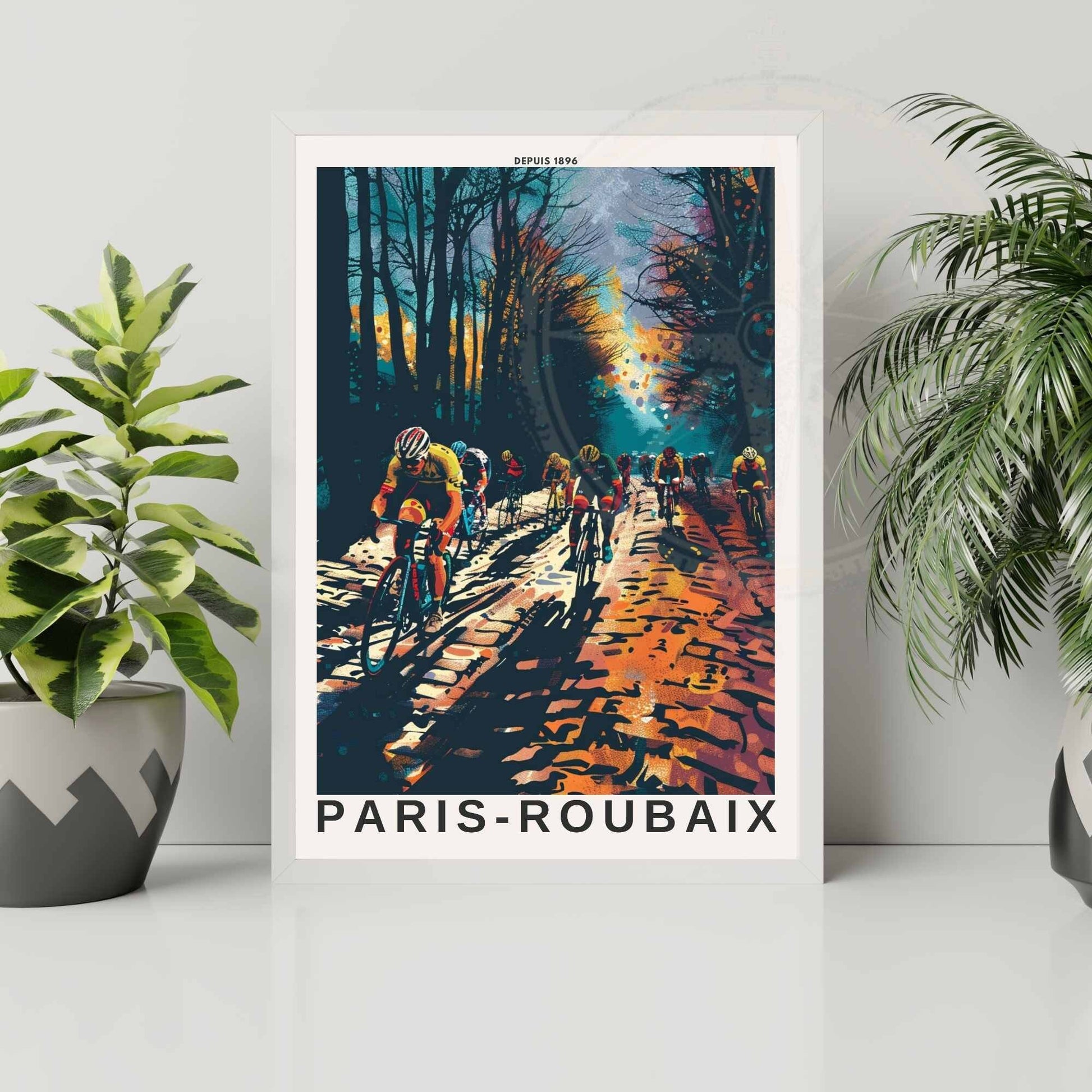 Impression Paris- Roubaix | Affiche cyclisme Paris- Roubaix