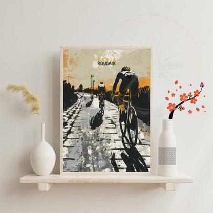 Impression Paris- Roubaix | Affiche cyclisme Paris- Roubaix