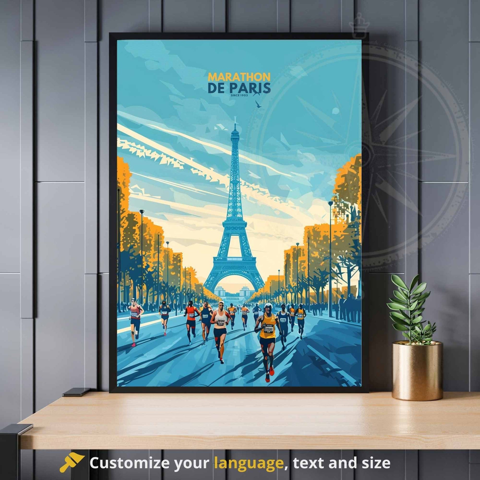 Impression Marathon de Paris | Affiche Marathon de Paris